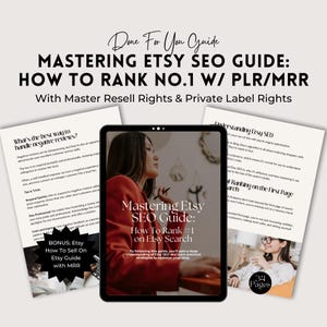 Etsy SEO Guide | Master Etsy Keywords | Listing Optimization Tips | How to Sell More on Etsy with Proven Strategies | Etsy Seller | PLR MRR.