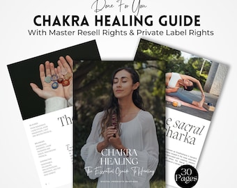 Chakra Healing Guide: 30-Page Spiritual PLR Lead Magnet (Canva Editable)