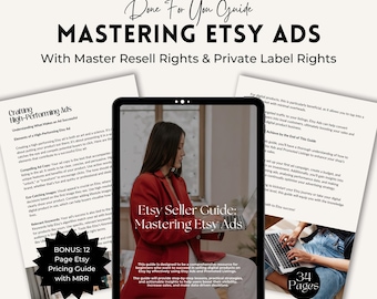 Mastering Etsy Ads Guide: PLR & MRR, Etsy Seller Success (Digital Download)