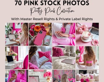 Pink Stock Photos | 70 Images, MRR & PLR (Digital Download)