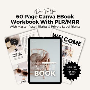 Canva Blei Magnet Vorlage | Master Weiterverkaufsrechte | Bearbeitbares PLR Arbeitsbuch | Digitales Produkt für Reisebus | Ideen für ein passives Einkommen | MRR eBook.