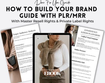 Branding Guide: Faceless Brand Building, PLR/MRR (Canva Template)