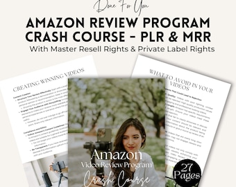 Amazon Influencer Guide: Video Review eBook (PLR & MRR)