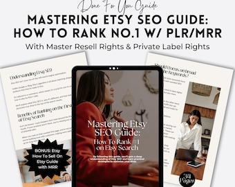 Etsy SEO Guide: Rank #1, Keyword Strategies (PLR MRR) (Digital Download)