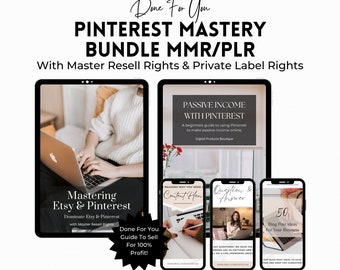 Passive Income With Pinterest Bundle | Master Resell Rights | Done For You Marketing Guide | Private Label Rights | DFY Digital Products.