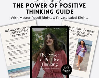 Positive Mindset Planer eBook: PLR MRR, Vorlagen zur Selbsthilfe (Digitaler Download)