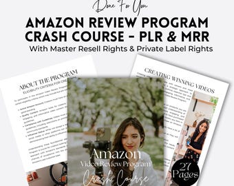 Amazon Video Review Guide: Canva eBook Template (PLR & MRR)