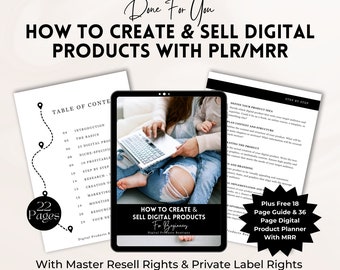 How To Create And Sell Digital Products | Done For You Ebook To Resell | You Guide To Resell | Master Resell Rights | Passive Income.