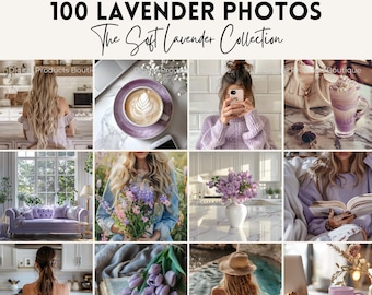Lavender Stock Photos | 100 Faceless Images, MRR & PLR (Digital Download)