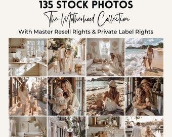 135 Motherhood Stock Photos with Master Resell Rights (MRR) and Private Label Rights (PLR) | DFY Stock Images | Faceless Marketing.