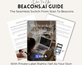 Beacons AI Guide: Switch from Stan Store (PLR Digital Product)
