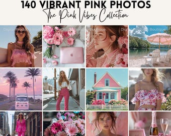 Pink Stock Photos | 140 Images, PLR MRR (Digital Download