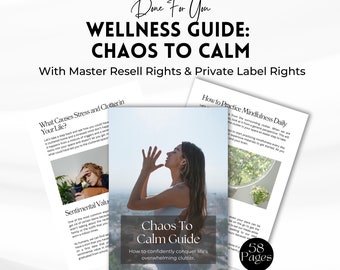 Chaos To Calm Guide: Mindfulness & Decluttering eBook (PLR/MRR)
