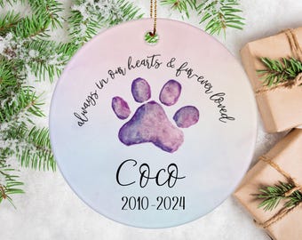 Pet Memorial Gift, Memorial Ornament, Custom Ornament, Pet Memorial, Christmas Ornaments, Custom Pet Ornament 2