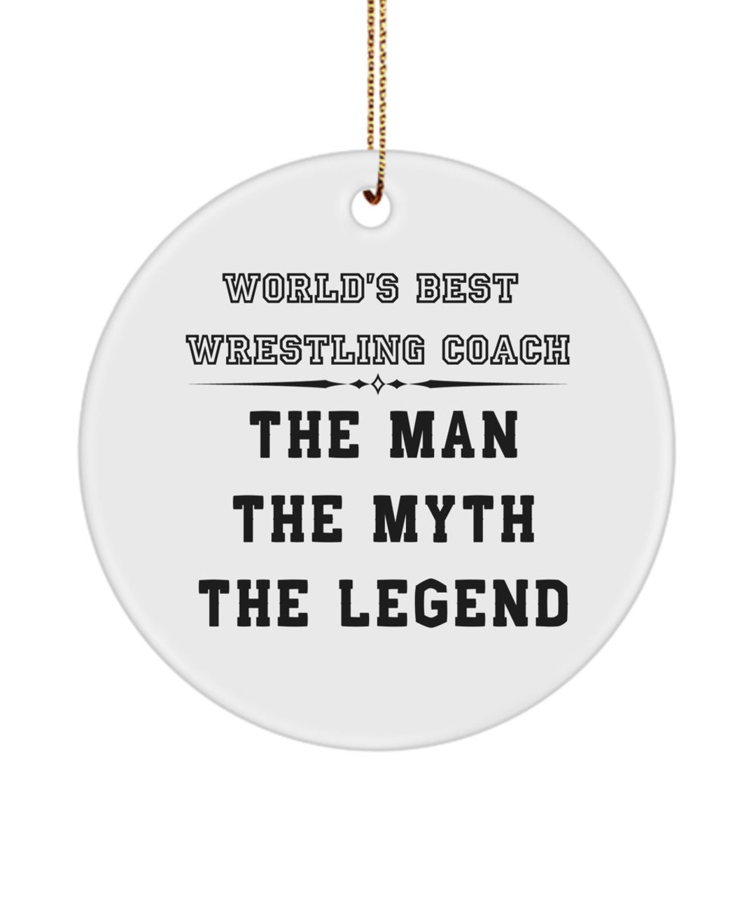 World's Best Wrestling Coach Gift Ornament Sports Etsy