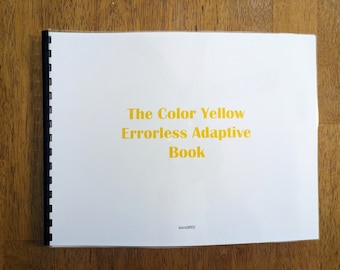 The Color Yellow Adaptive Errorless Book