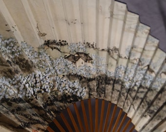 Chinese hand-painted fan.