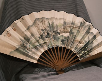 Chinese hand-painted fan.