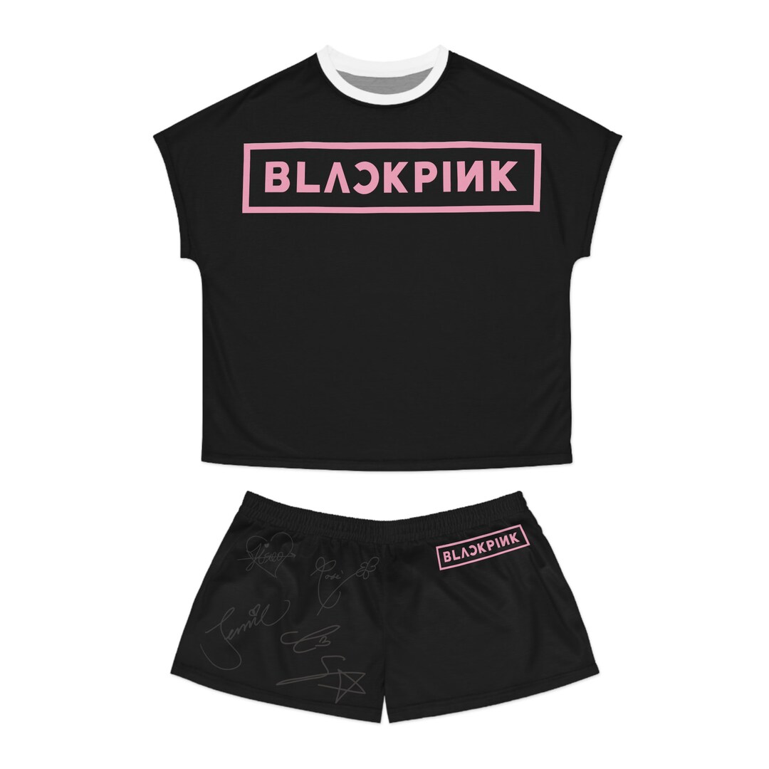 Black Pink PJ Set Kpop Blackpink Tour Shirt Blackpink Merch Etsy