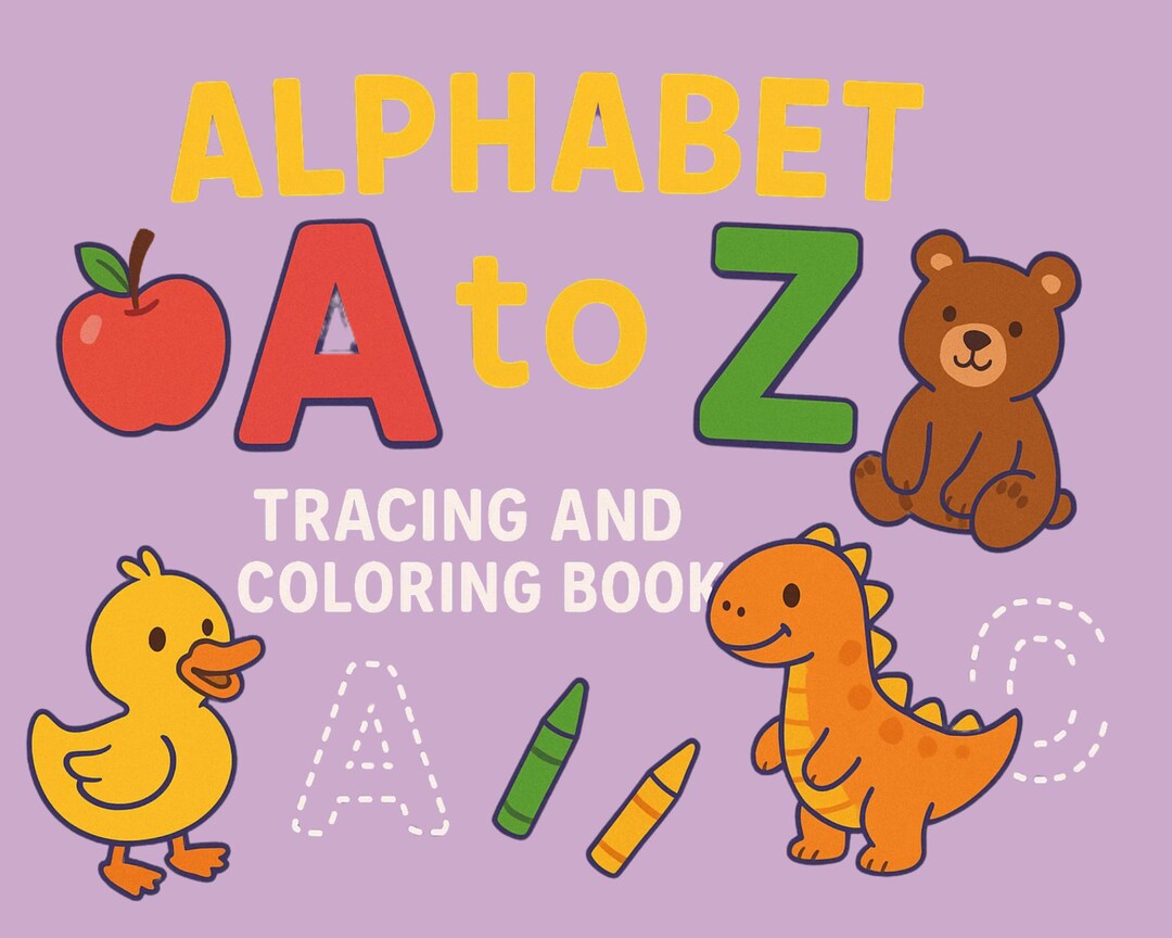 Learning Alphabet Book for Kids, Colorful Educational ABC Book to Teach ...