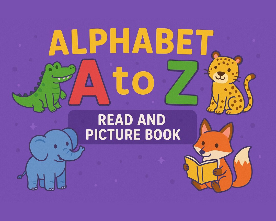 Learning Alphabet Book for Kids, Colorful Educational ABC Book to Teach ...