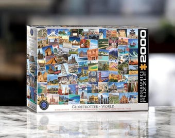 Globetrotter World – 1000 Piece Puzzle for Adults, Jigsaw Puzzle and Board Game