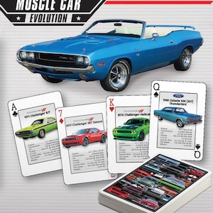 Muscle Cars, 54 Luxus Spielkarten Pokerkarten Sammelkarten Spielkarten Sammelspiel Brettspiel