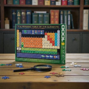 Periodensystem der Elemente – 1000-teiliges Puzzle – Puzzle-Brettspiel für Erwachsene & Lernspielzeug