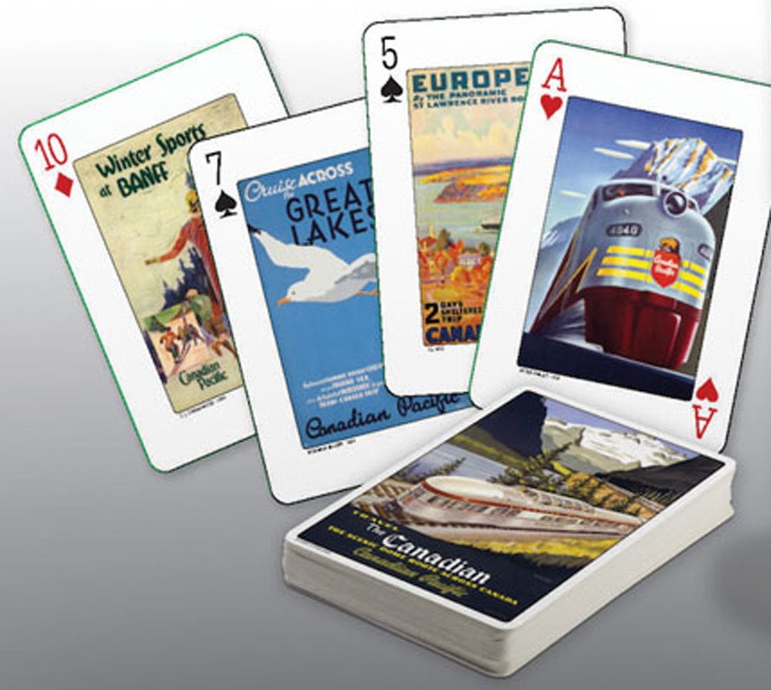 Canadian Pacific Playing Card Luxury Playing Cards Poker Cards Trading