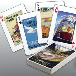 Canadien Pacifique, carte à jouer  Luxury Playing Cards Poker Cards cartes collectionner Playing  poker carte de collection jeu de société