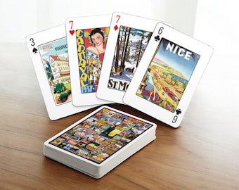 Travel the World Playing Cards – 54 Luxury Poker Deck, Collectible Trading Cards Game for Card & Board Games