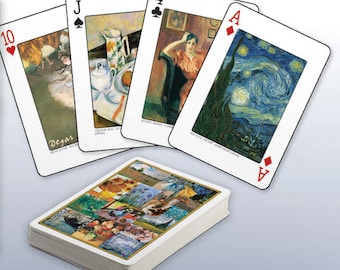 Fine Art Impressionism playing cards, 54 playing cards Playing Cards Poker Cards collectible card board game collectible board game