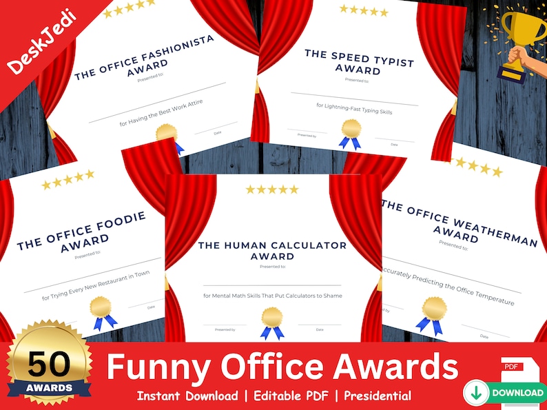 50 Funny Office Awards Boost Morale and Celebrate Achievements W