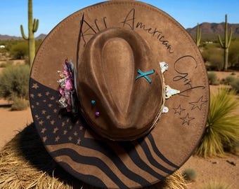 The All American Girl Flat Brim Hat