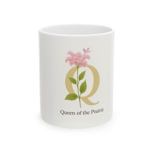 Taza de cerámica "Reina de la Pradera", regalo para jardineros, taza de té y café, cumpleaños, Día de la Madre, decoración del hogar, naturaleza