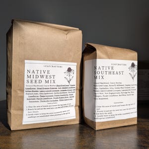 NATIVE Wildflower Stratified Seed Mixtures: Pollinator-Friendly Gardens, Memorial gardens, Ready to plant