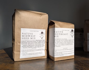 NATIVE Wildflower Stratified Seed Mixtures: Pollinator-Friendly Gardens, Memorial gardens, Ready to plant now