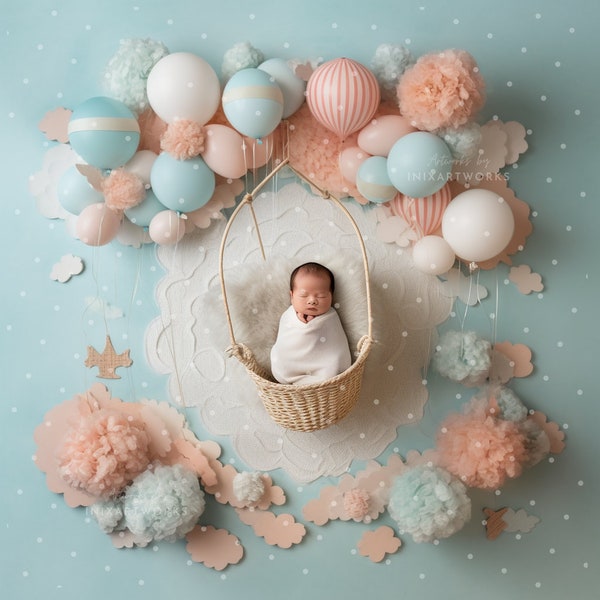 New Born Backdrop, baby Backdrop, New Born photography, Customized New Baby Photography, Gender Neutral, Newborn Pictures | Digital ONLY