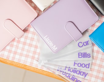 Personalised Budget Planner Binder Cash Envelopes Savings Challenge Holiday Preparation Hack Money Stuffing receipt sorting
