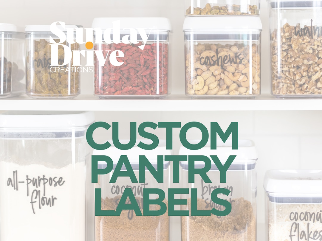 Custom Pantry Labels - Food and Pantry Stock Stickers - Etsy Australia