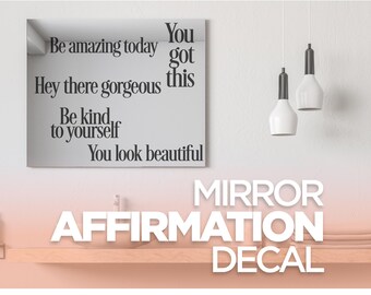 Mirror Affirmation Vinyl Decal