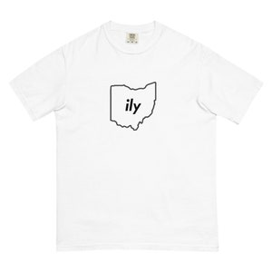 Ohio • ily (i love you) - State Outline T-shirt