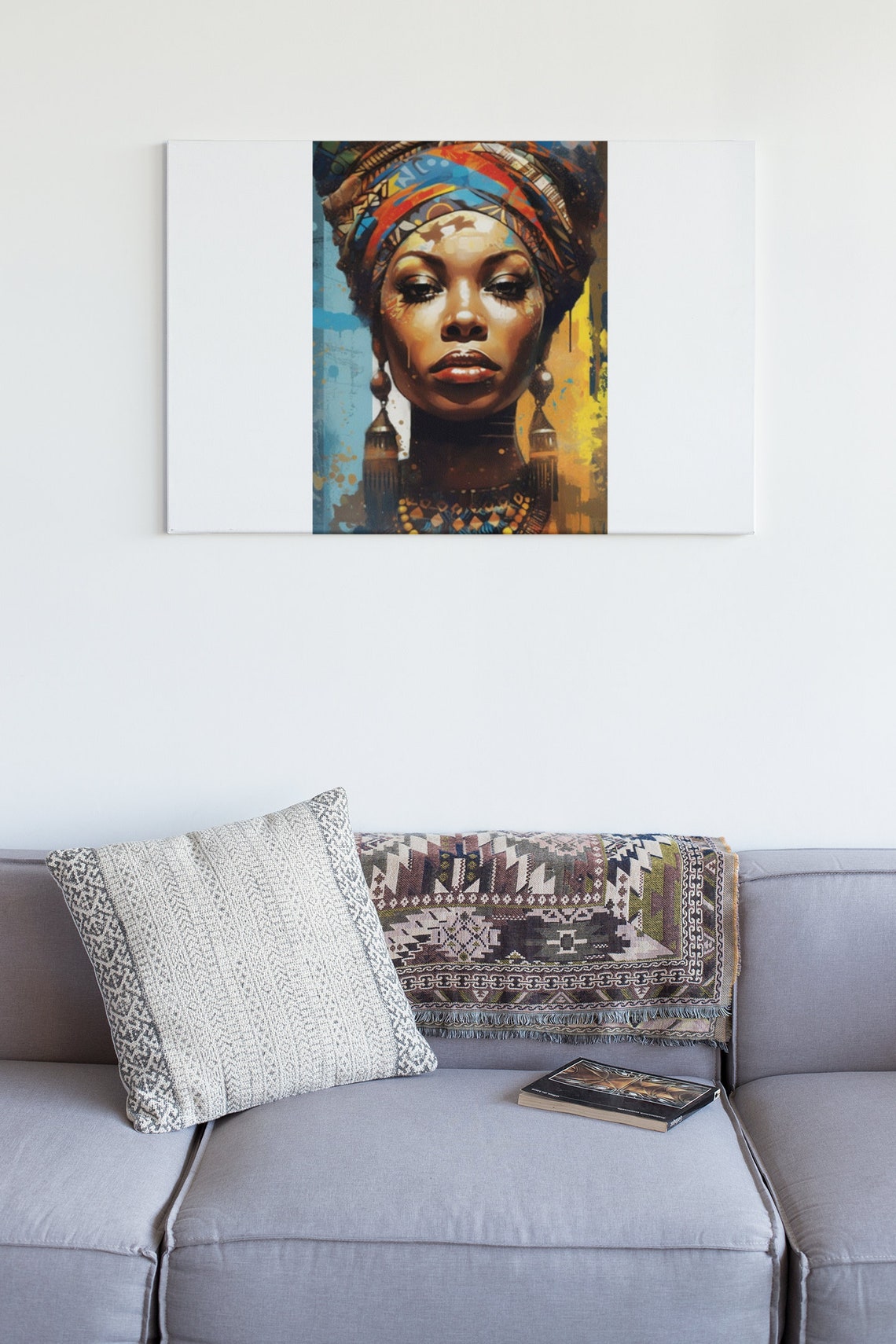 African Art African Queen Strength and Beauty African Elegance Vibrant ...