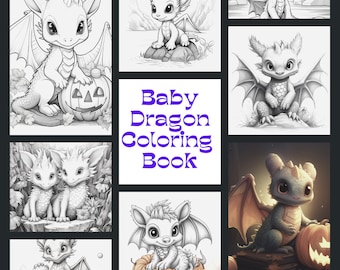 Baby Dragon Coloring Book: Darling Drakelings Adventure (Digital Download)