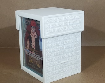 Poneglyph | Compartmentalized | TCG Deck Box | Customizable Lid