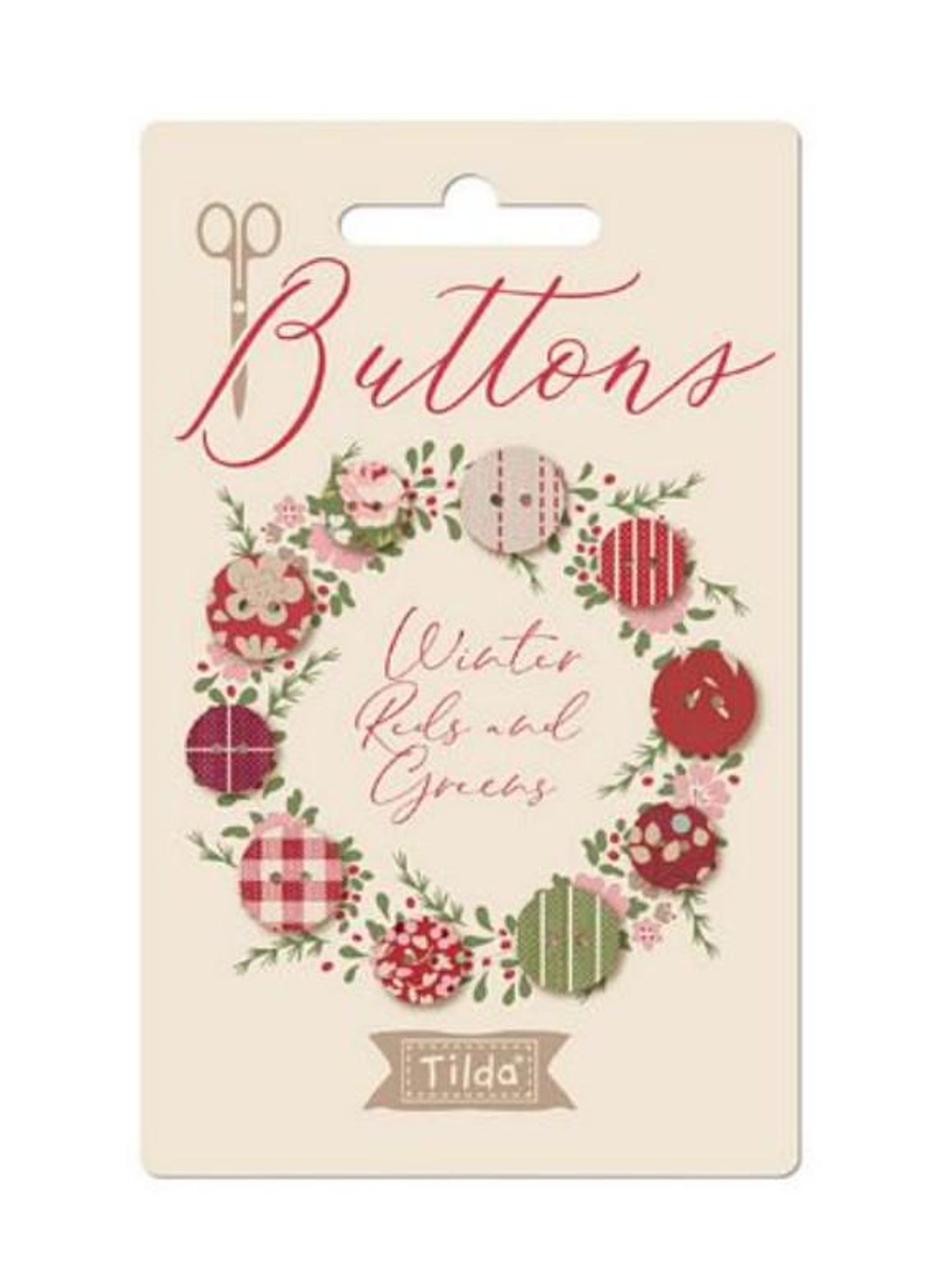 Tilda- Button Creating Memories Winter- 5pc 10mm and 12mm | TIL400065 ...