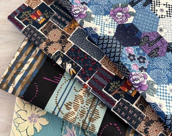 4 Fat Quarter Bundle, Japanese Cotton Fabric Bundle