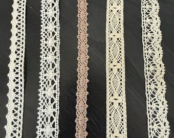 2 y  Cotton crochet lace trim, edging lace L6