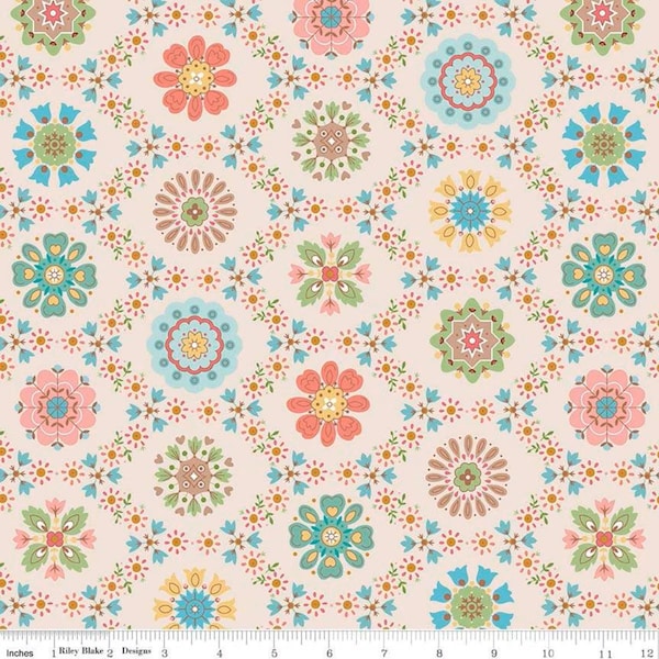 Apliques Grandma Chic Multi * Vendido por 1/2 yarda - Riley Blake Designs