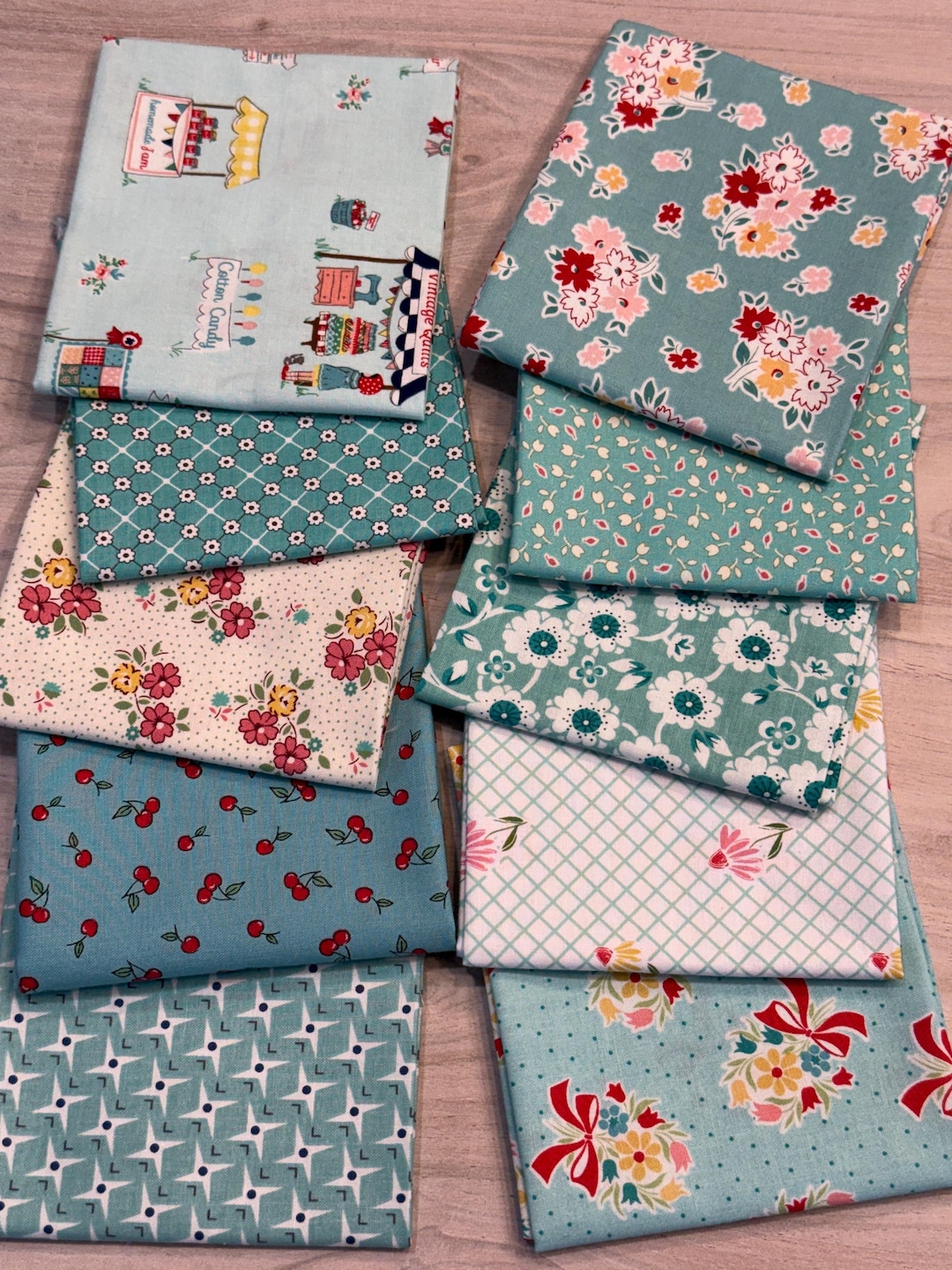 30s Retro 10 Fat Quarter Bundle, Curated Riley Blake Designs Fabrics - Etsy